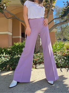 Urban Outfitters Lavender Wide-Leg High-Rise Pants
